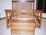 Mission Bed & 2-drawer Chest