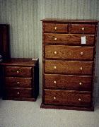 Nightstand & 7-drawer Chest of Drawers