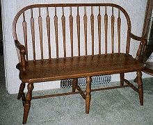 Bow Arrow Back Deacon Bench