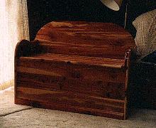 Custom Cedar Deacon Bench