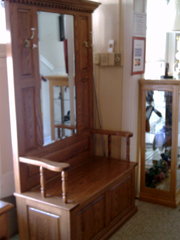 Raised Panel Hall Tree Bench