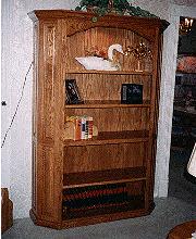 Angled, Raised Panel Bookcase