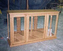 Custom 3-Door Wall Unit Display Case