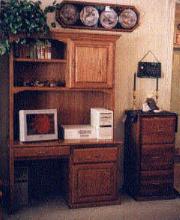 Computer Desk with Hutch