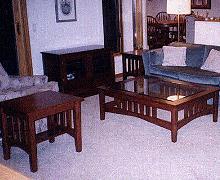 Cherry Mission Style End & Coffee Tables