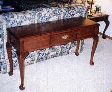Cherry Queen Anne Style Sofa Table