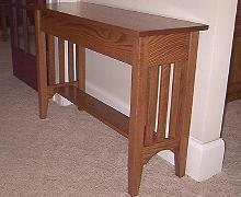 Mission Style Sofa Table