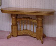 Pedestal Sofa Table with Trestle