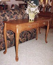 Queen Anne Sofa Table (with drawers)