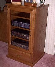 1-Door Stereo Cabinet with Drawer