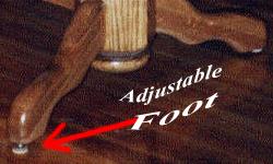 Adjustable Levelers on Table Feet