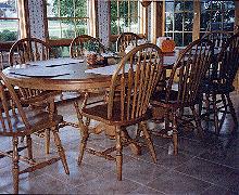 Double Pedestal Oval Table