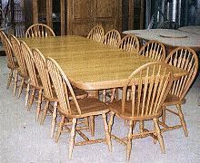 Double Pedestal Extended Square-Round Table