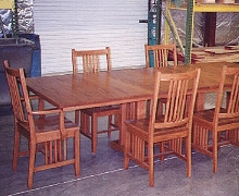 Mission Table Set with Mission Chairs