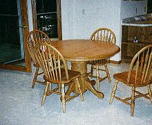 48" Round Solid Top Table Set